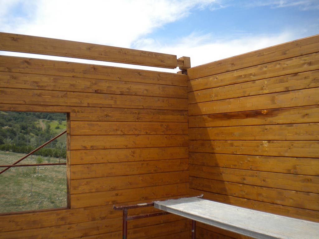 Costruzione a Blockhaus Casoli (CH)