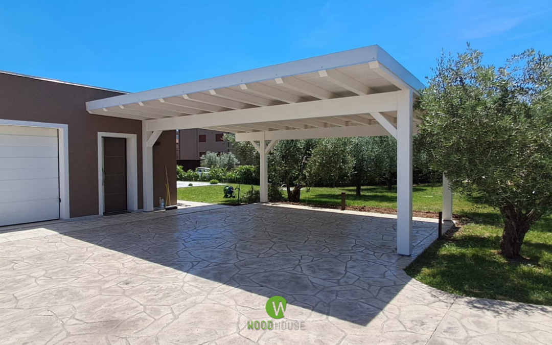 Carport su misura in bioedilizia