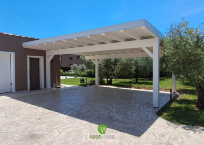 Carport su misura in bioedilizia